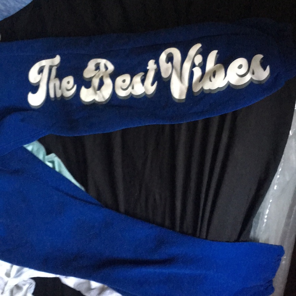 Blue The Best Vibes jogging pants
